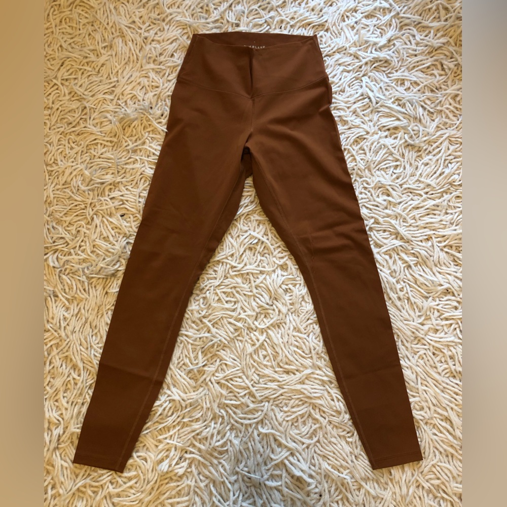 Everlane ReNew Women's High Waist Leggings Size M, Burnt Orange/Rust Color